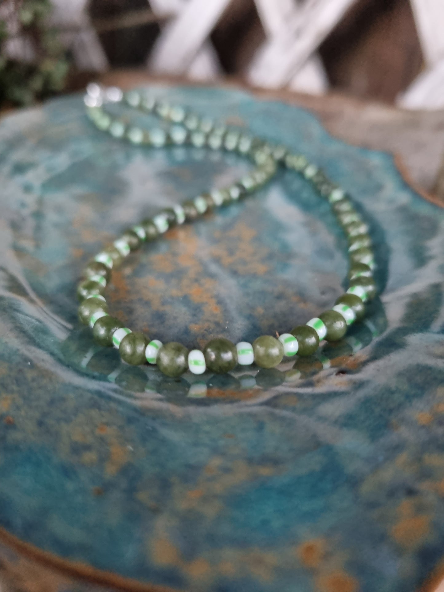 Semi-precious stone necklaces