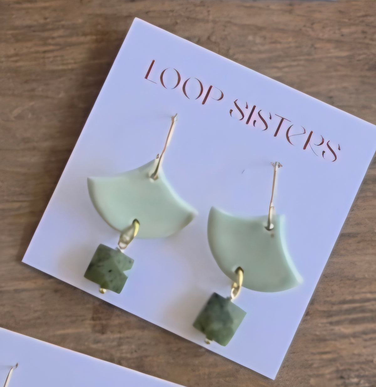 Sage earrings