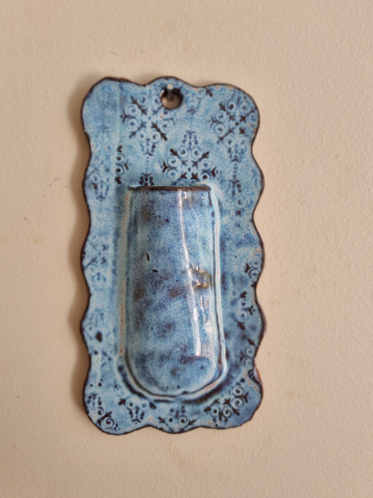 Textured wall vase