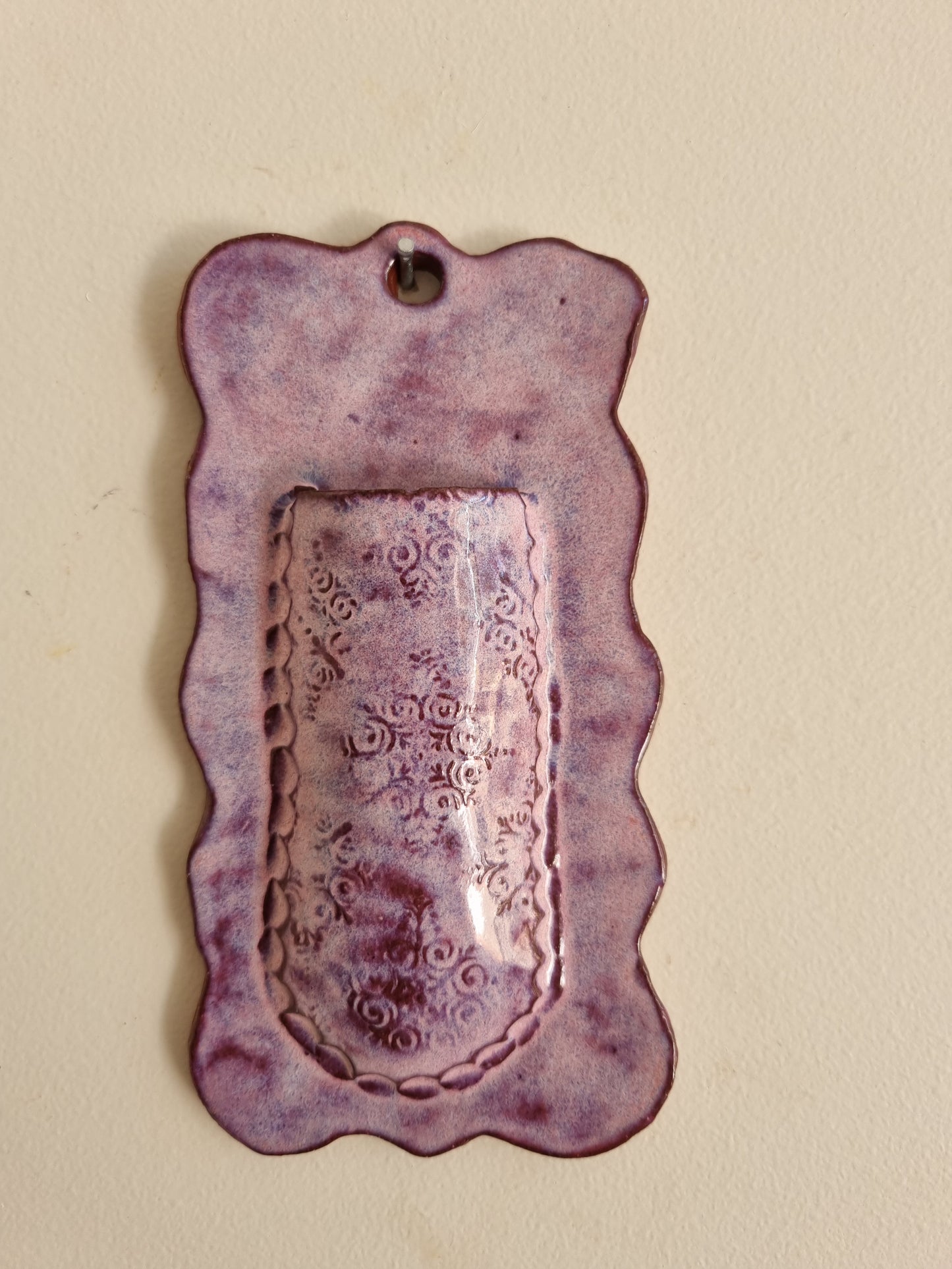 Textured wall vase