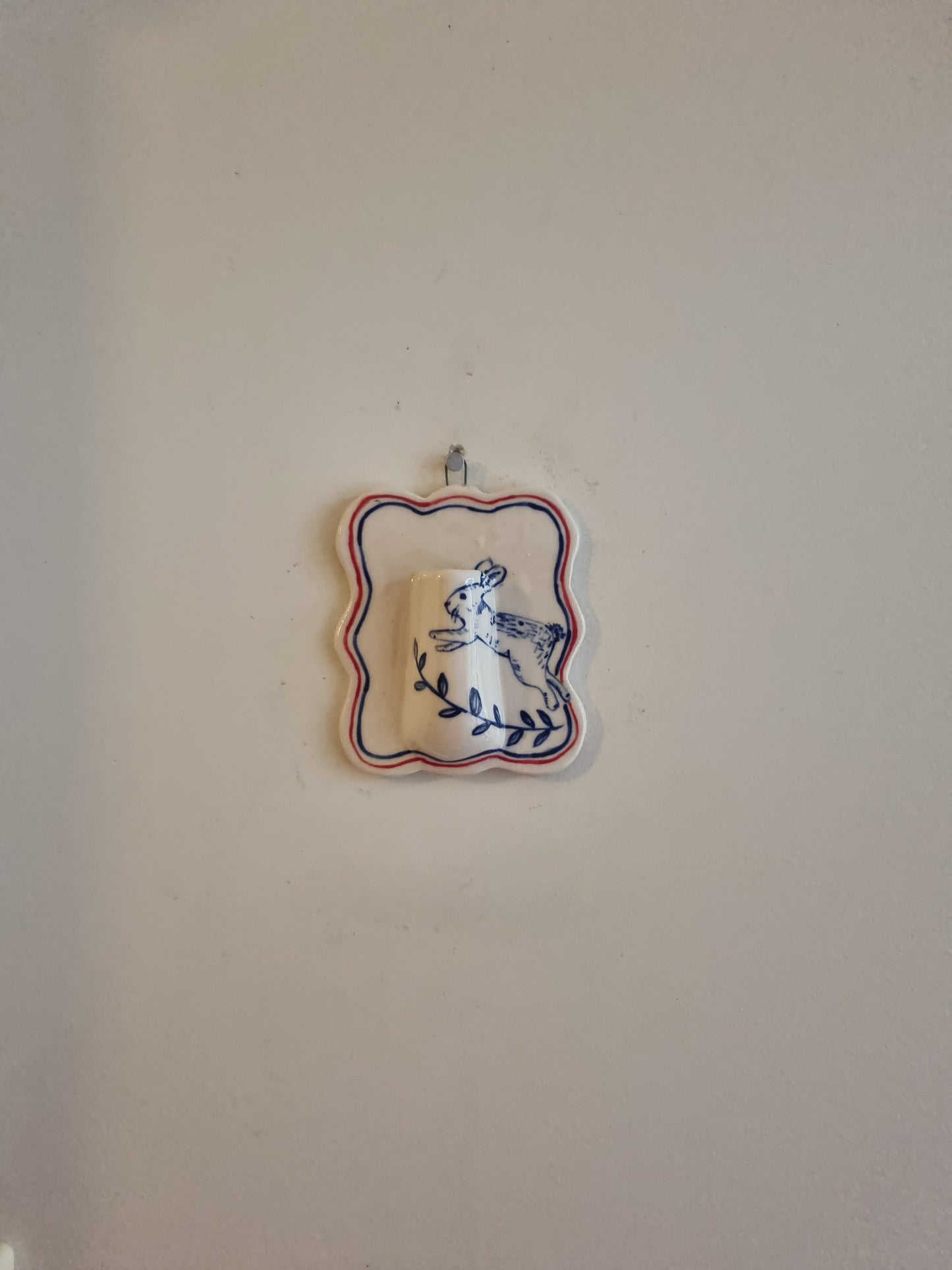 Bunny wall vase