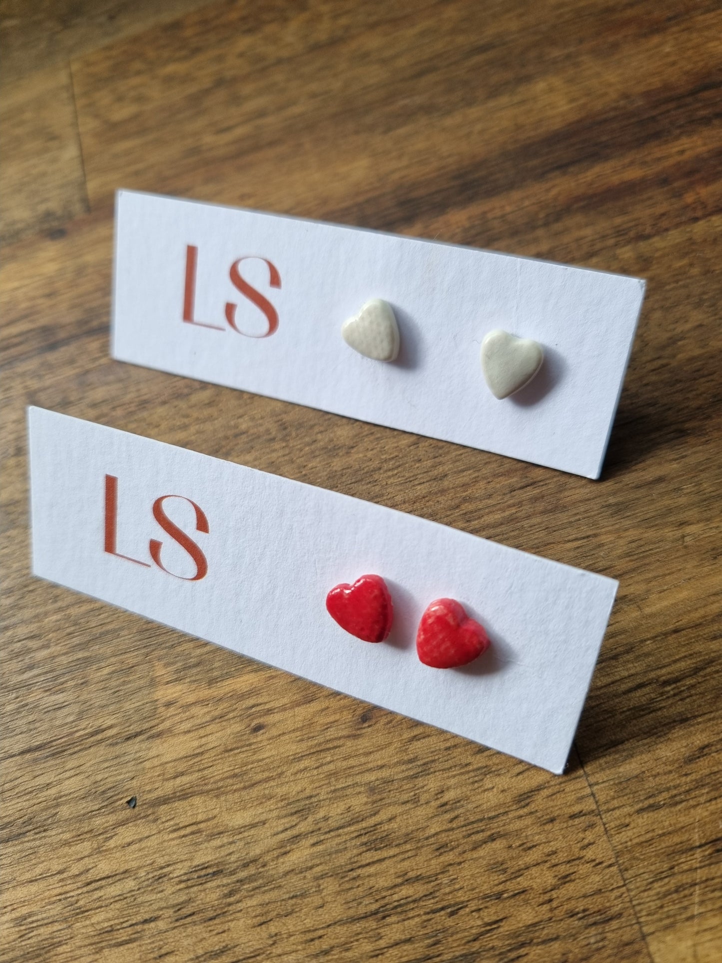 Heart studs