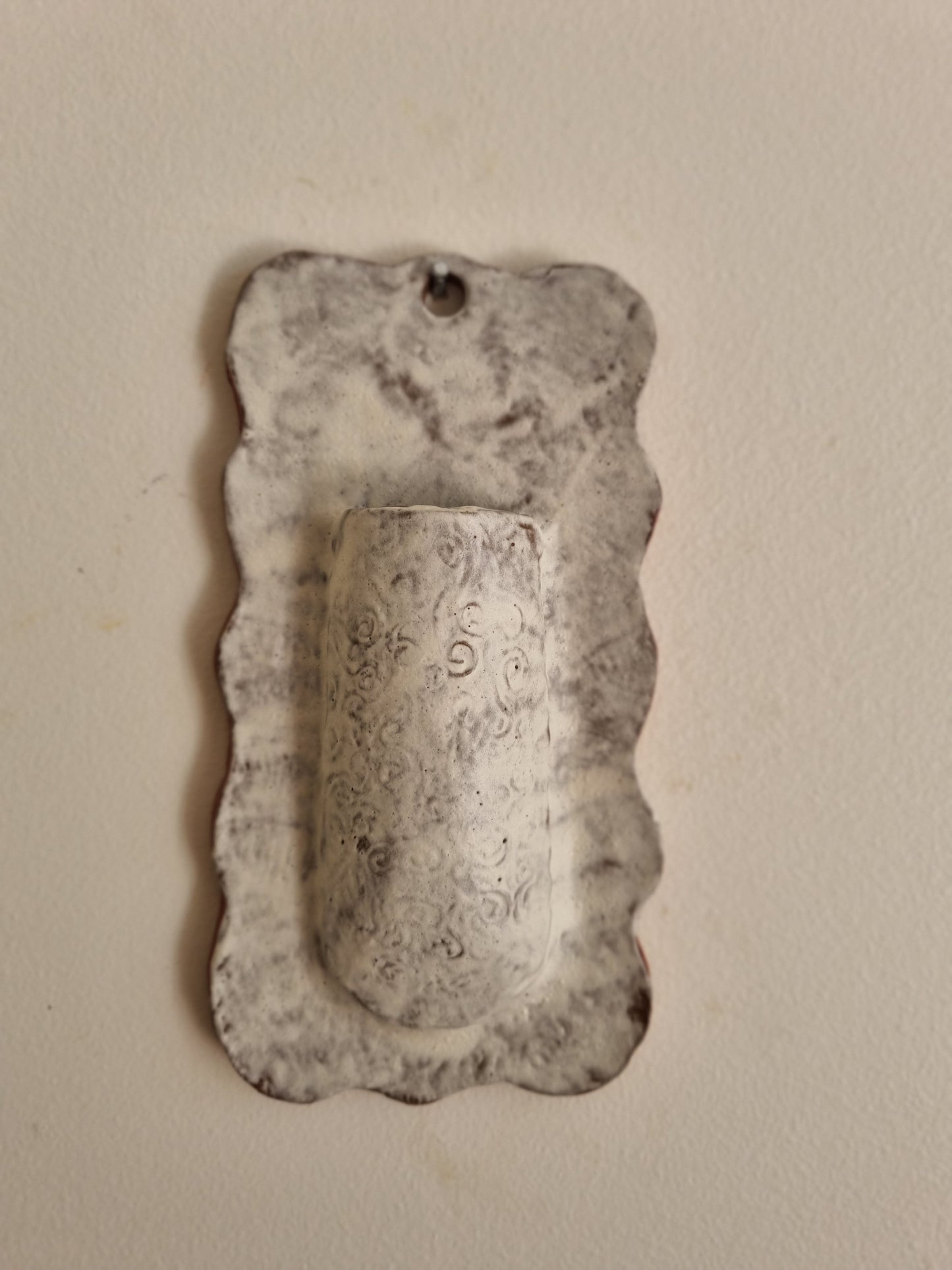 Textured wall vase