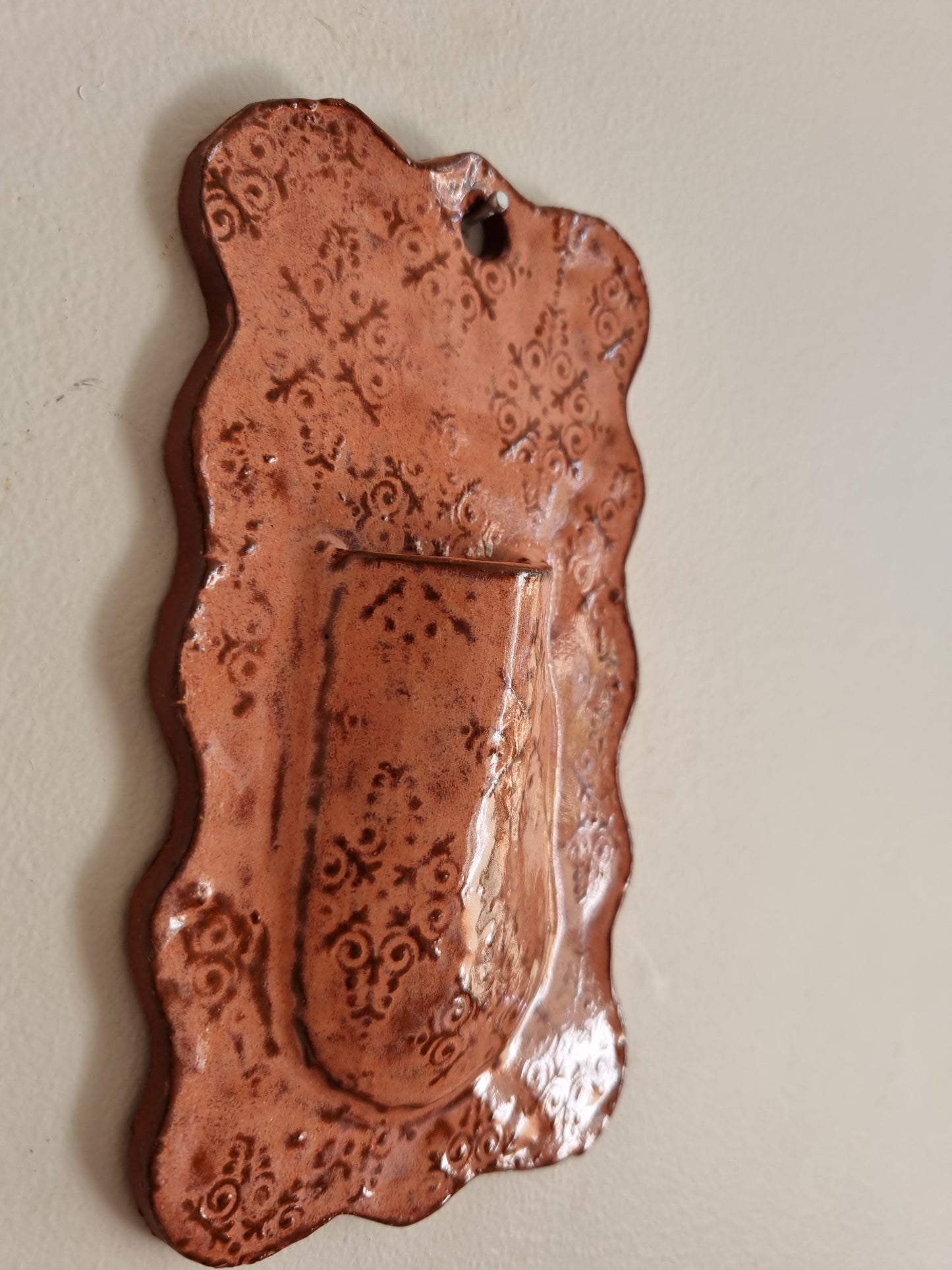 Textured wall vase