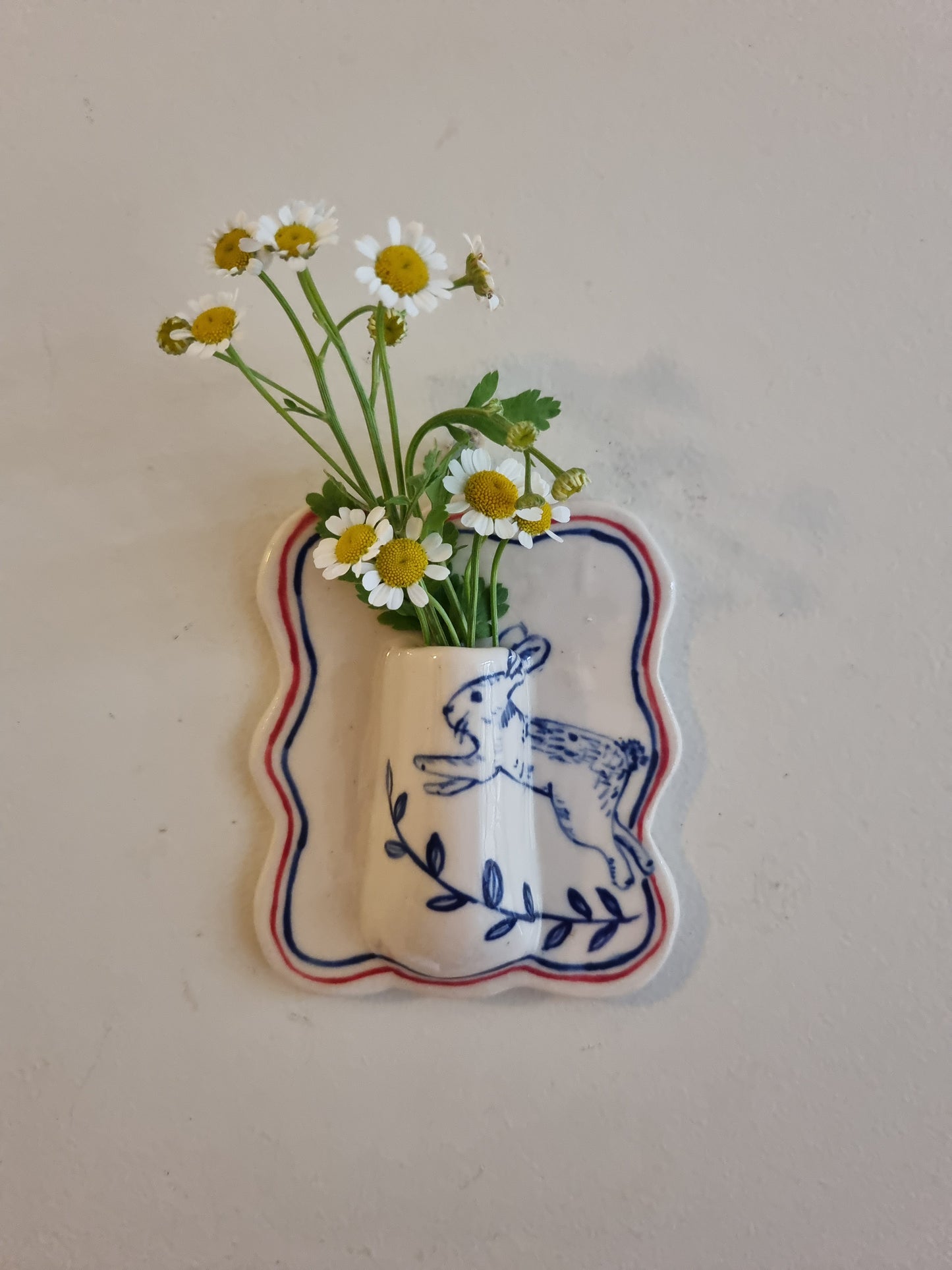 Bunny wall vase