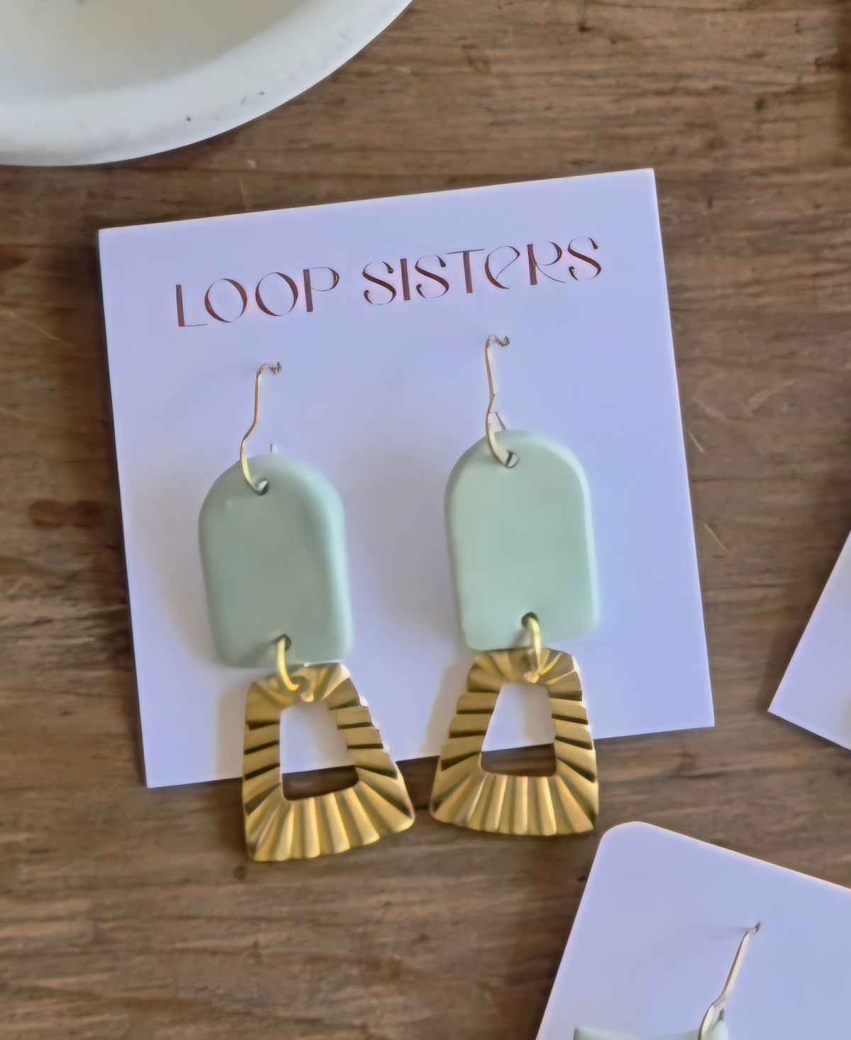 Sage earrings
