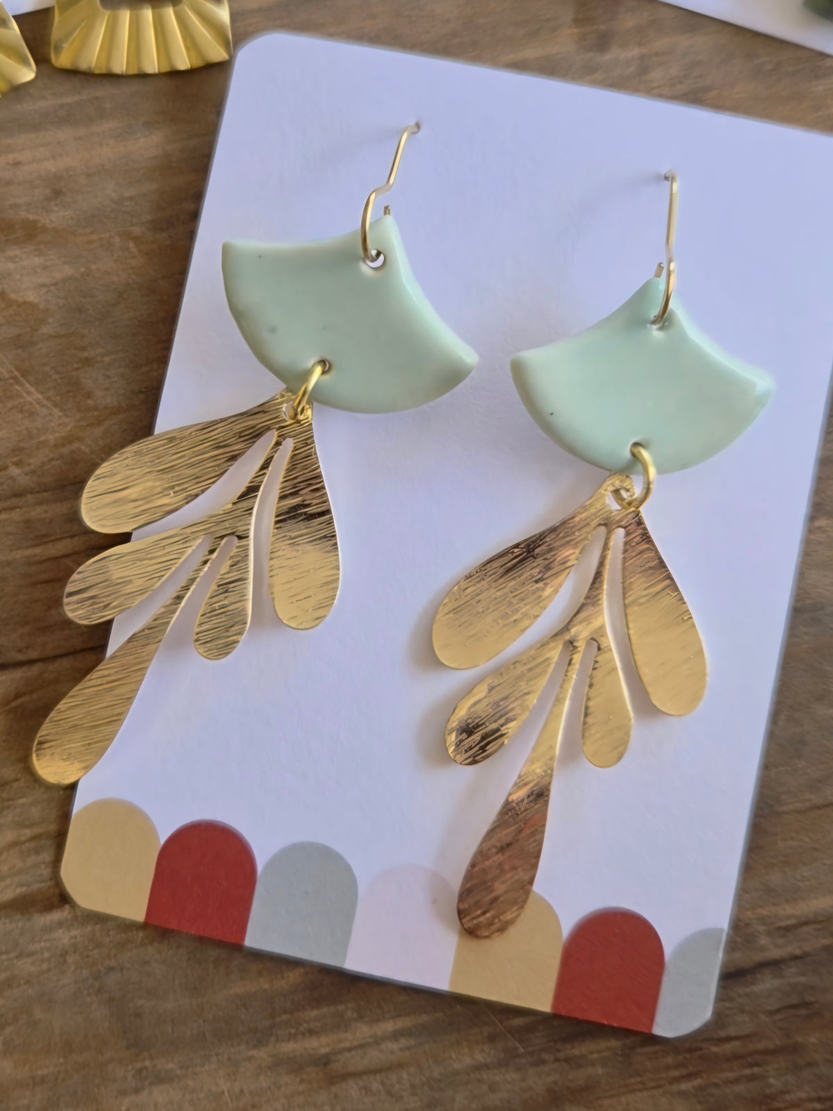 Sage earrings