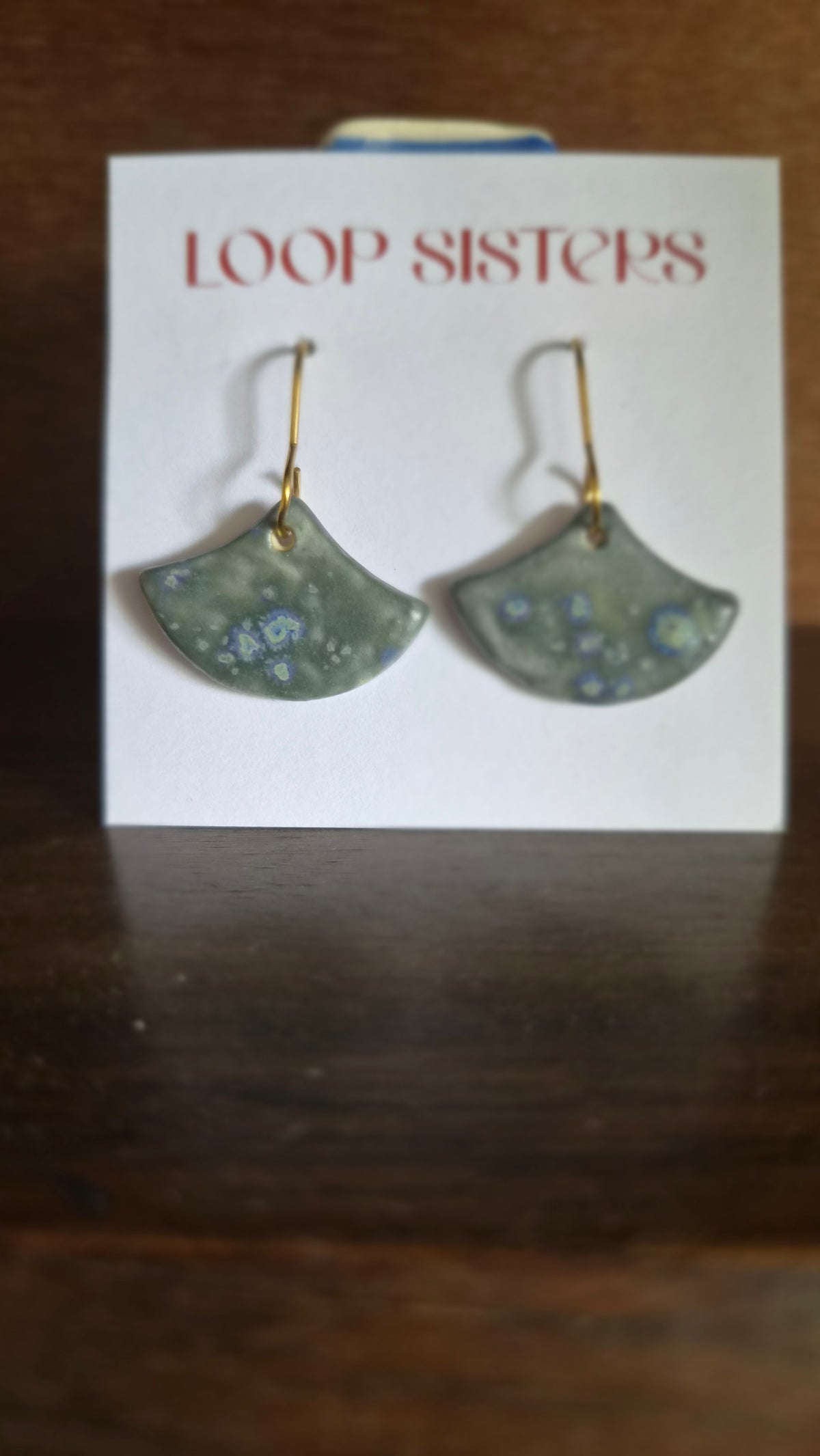 Speckled earrings