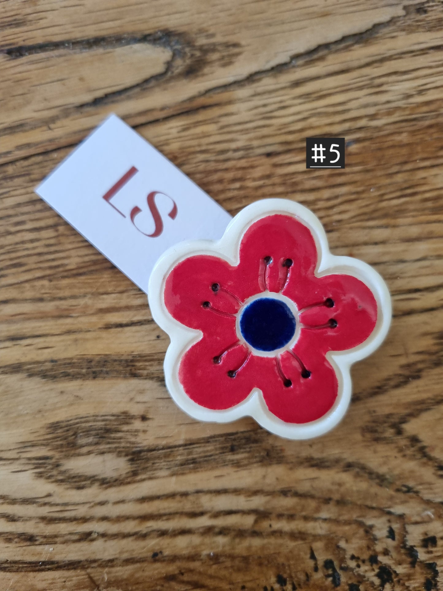 Spring flower brooch