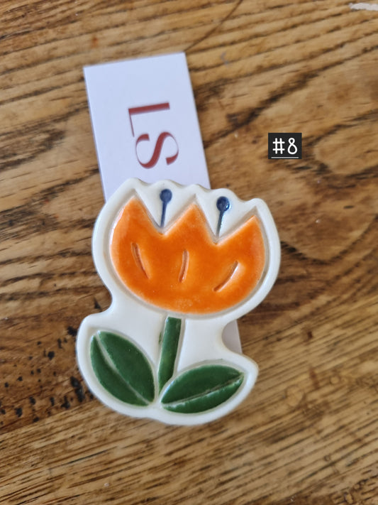 Spring flower brooch