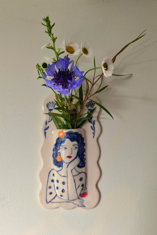 Hand painted pocket vase
