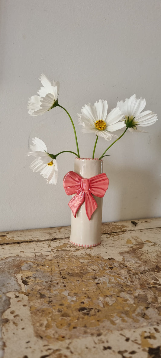 Bow bud vase.