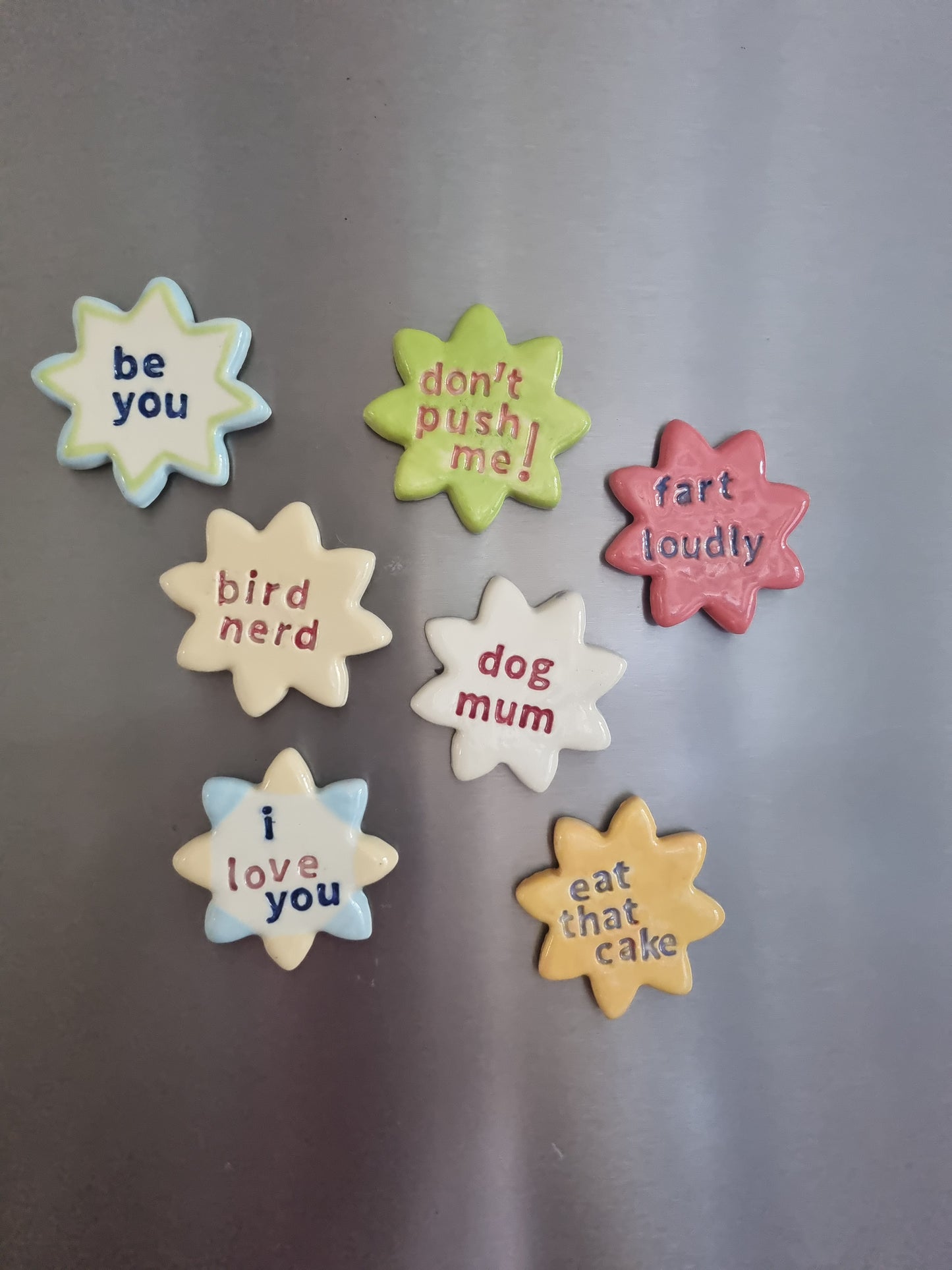 Ceramic fridge magnets