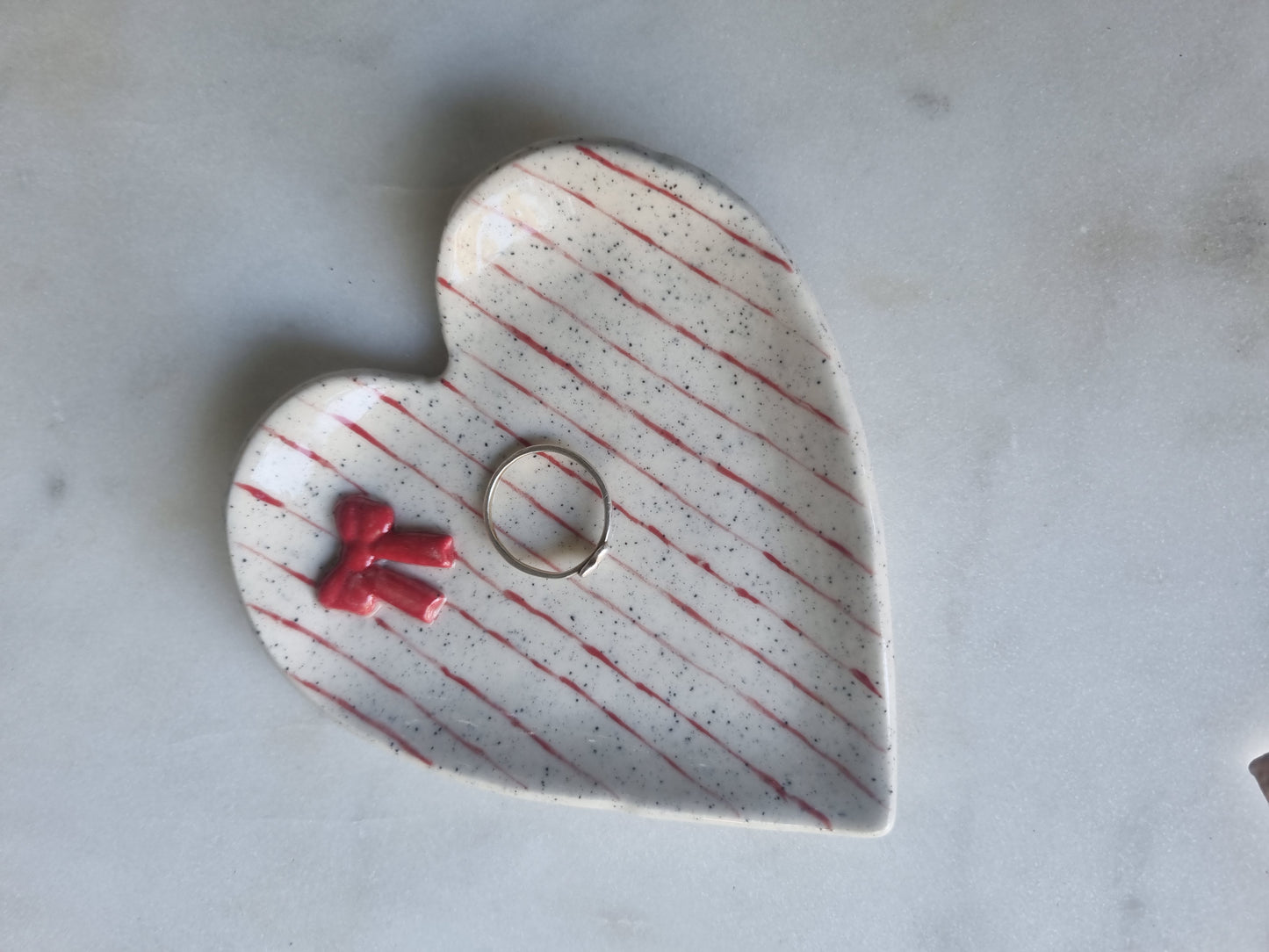 Heart trinket dishes