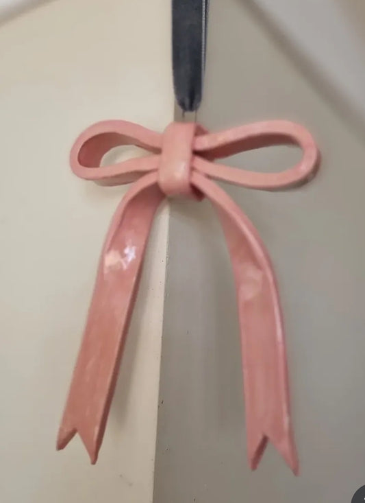 Ceramic bow ornament