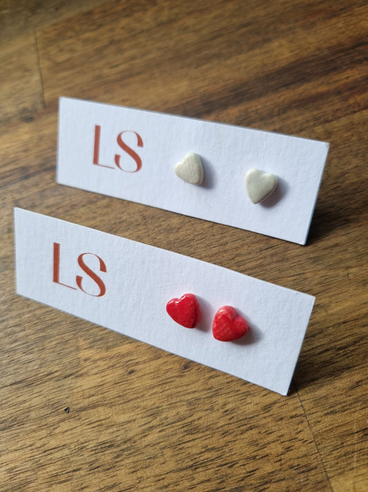 Heart studs