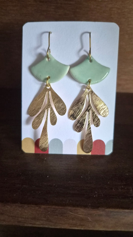 Sage earrings